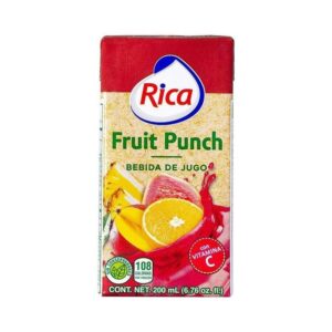 BEBIDA JUGO RICA FRUIT PUNCH 18X0.5 LT